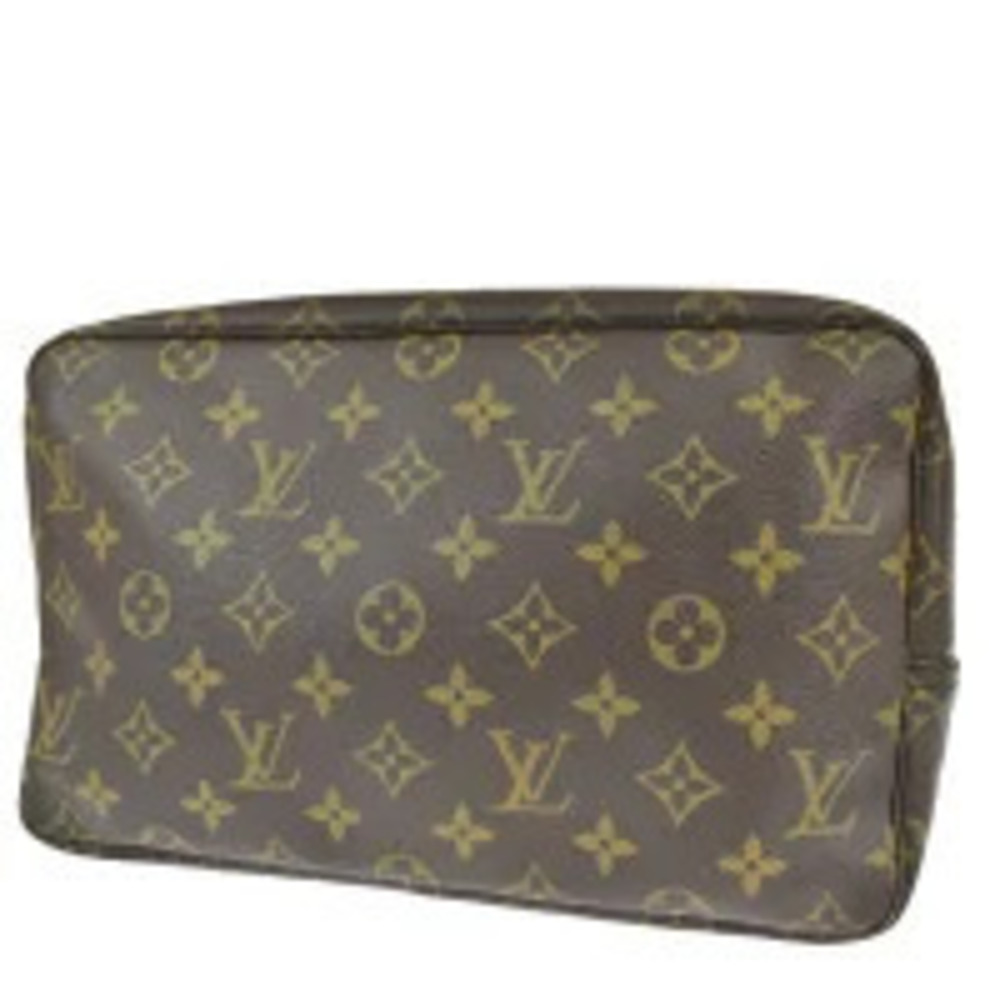 Louis Vuitton Trouse Toilette Bag Shoulder Pouch Monogram Leather